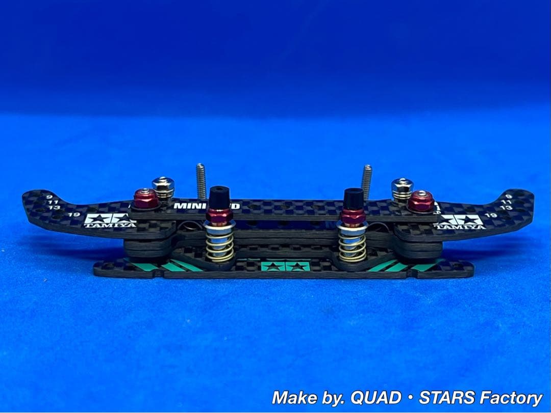 【ミニ四駆・MS用】2軸ATピボットバンパー　J-CUP2022／カーボン