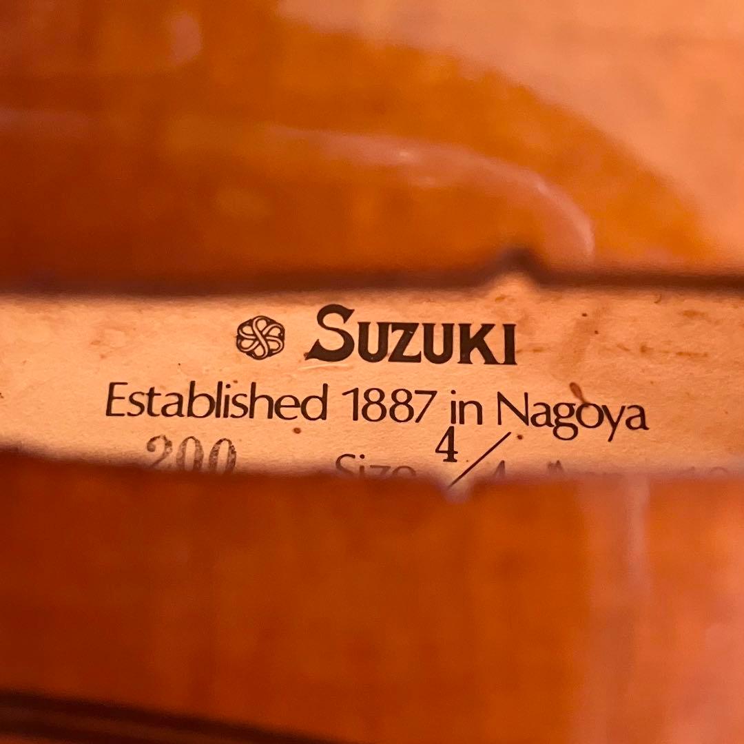 SUZUKI バイオリン No.200 4/4 サイズ 弦楽器 ケース付 スズキ