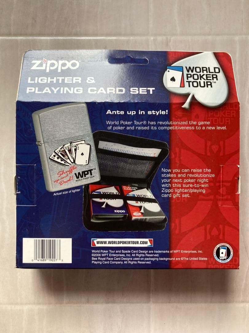 トランプ WPT Zippo LIGHTER PLAYING CARDS set