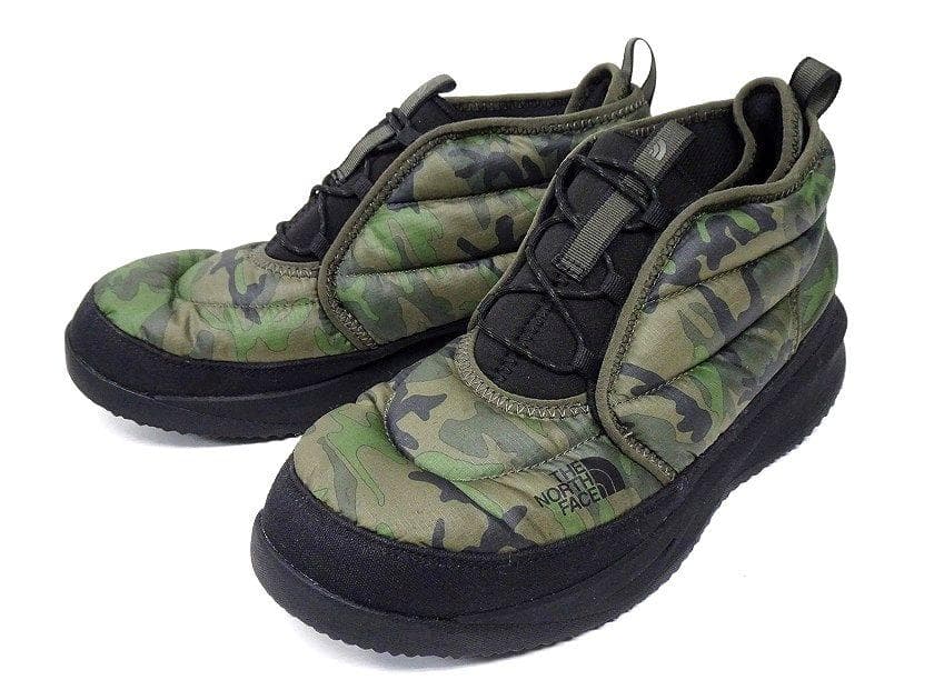 ノースフェイス 迷彩柄 ヌプシ チャッカブーツ スノーブーツ 定価1.4万 27