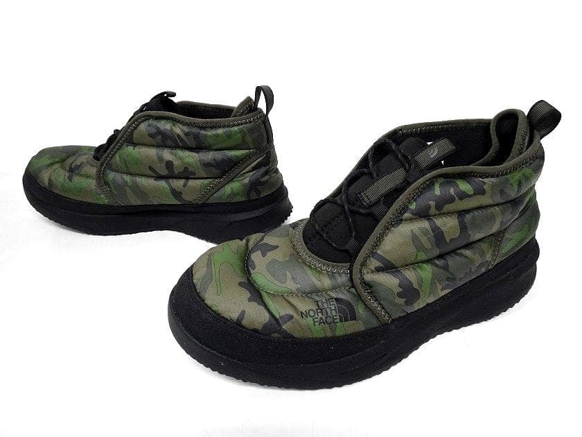 ノースフェイス 迷彩柄 ヌプシ チャッカブーツ スノーブーツ 定価1.4万 27