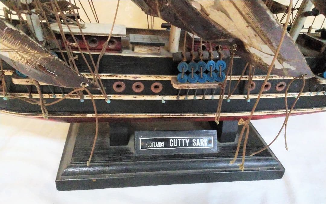 帆船模型【ヴィンテージのカティーサーク号】ハンドメイド・木製・スコットランド製