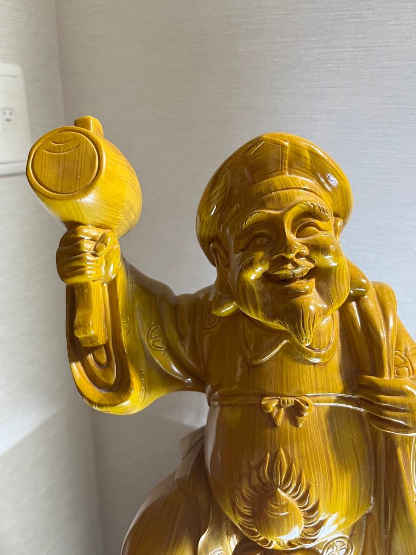 大黒天　恵比寿 二柱 二天像 仏像　置物 七福 神風水開運金運招財骨董