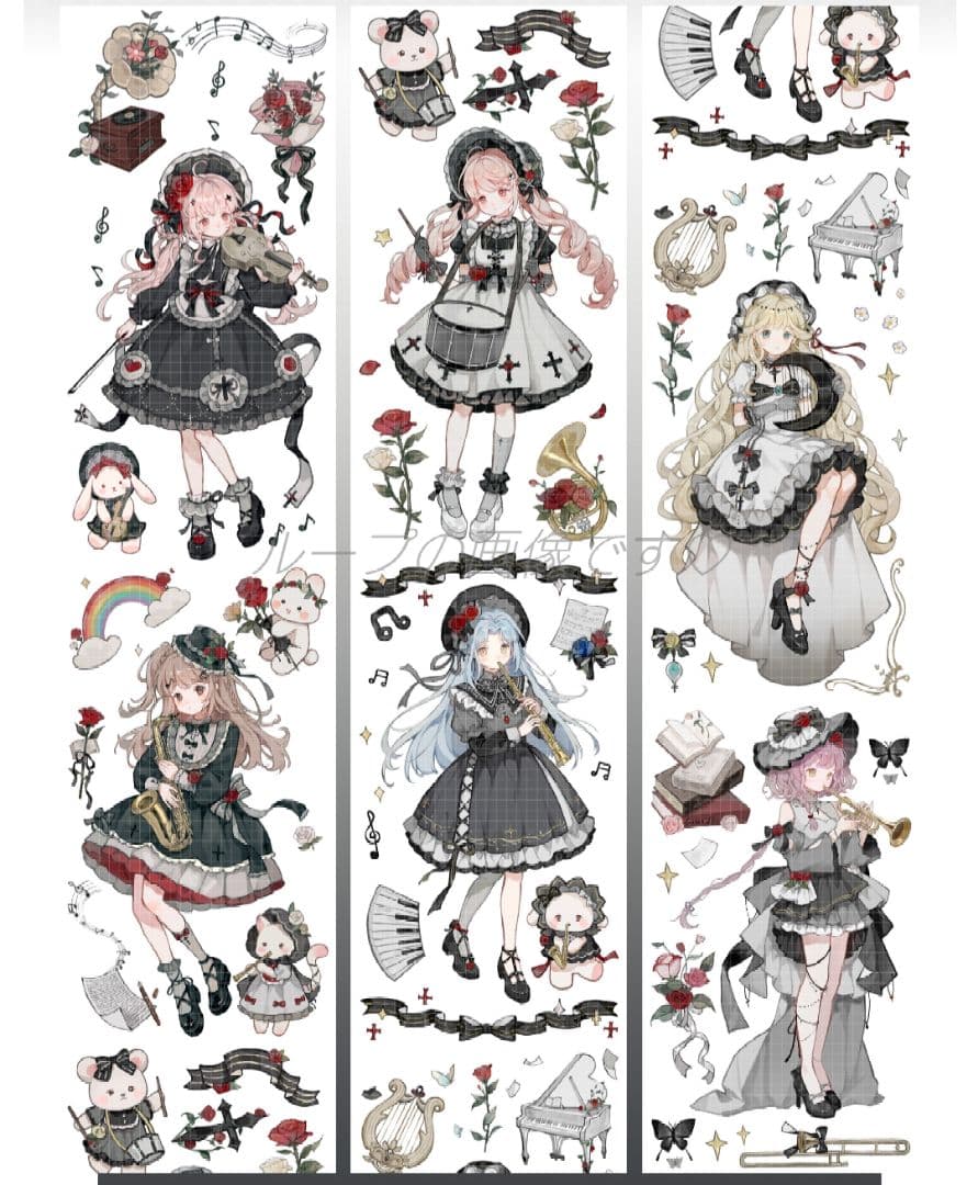 ✩のこり１✩J755＃协奏曲(贝壳光)巫女sama切り売り海外人物マステ女の子