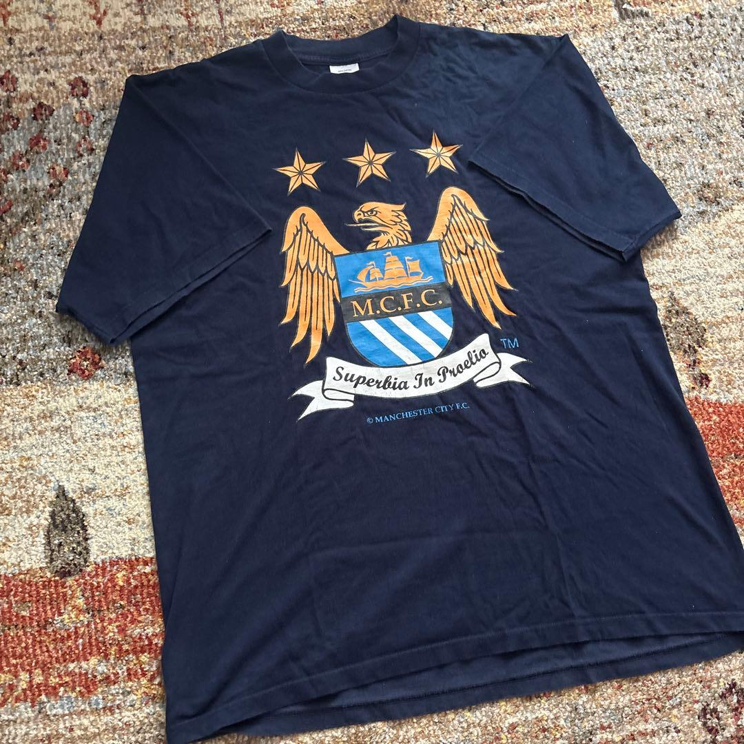 【激レア】90s〜00s　マンチェスターシティ　Tシャツ　サッカー　ユニフォーム