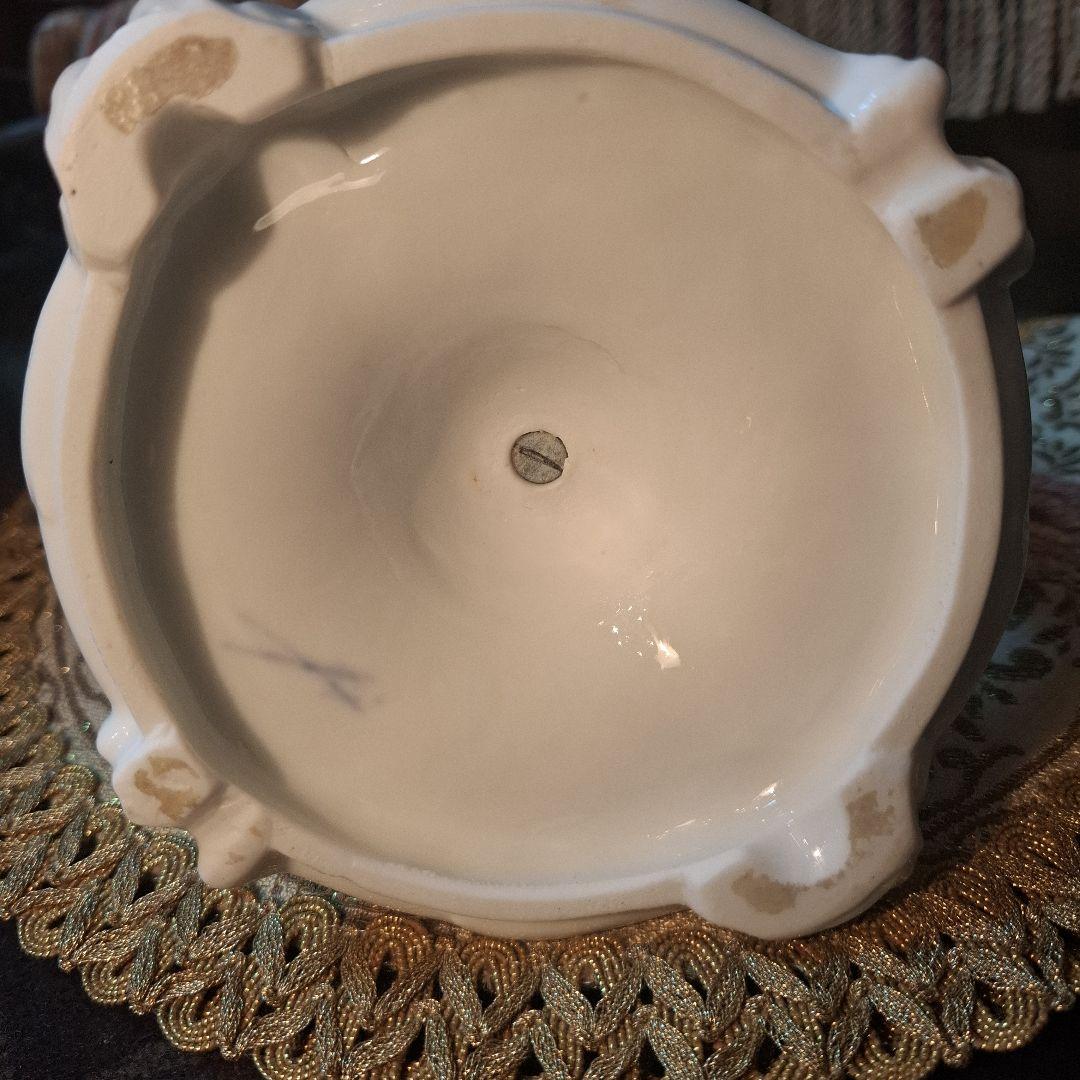 No.独館　(ドイツ)　マイセン白磁　貴族　一輪挿し　花器　花入れ　アンティーク