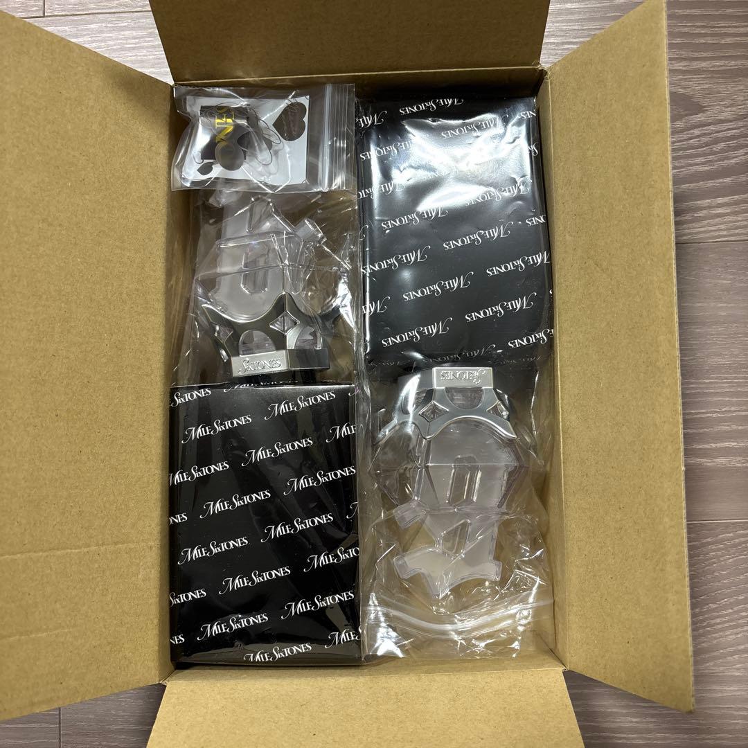 SixTONES MILESixTONES ペンライト ２本➕銀テのおまけ付き