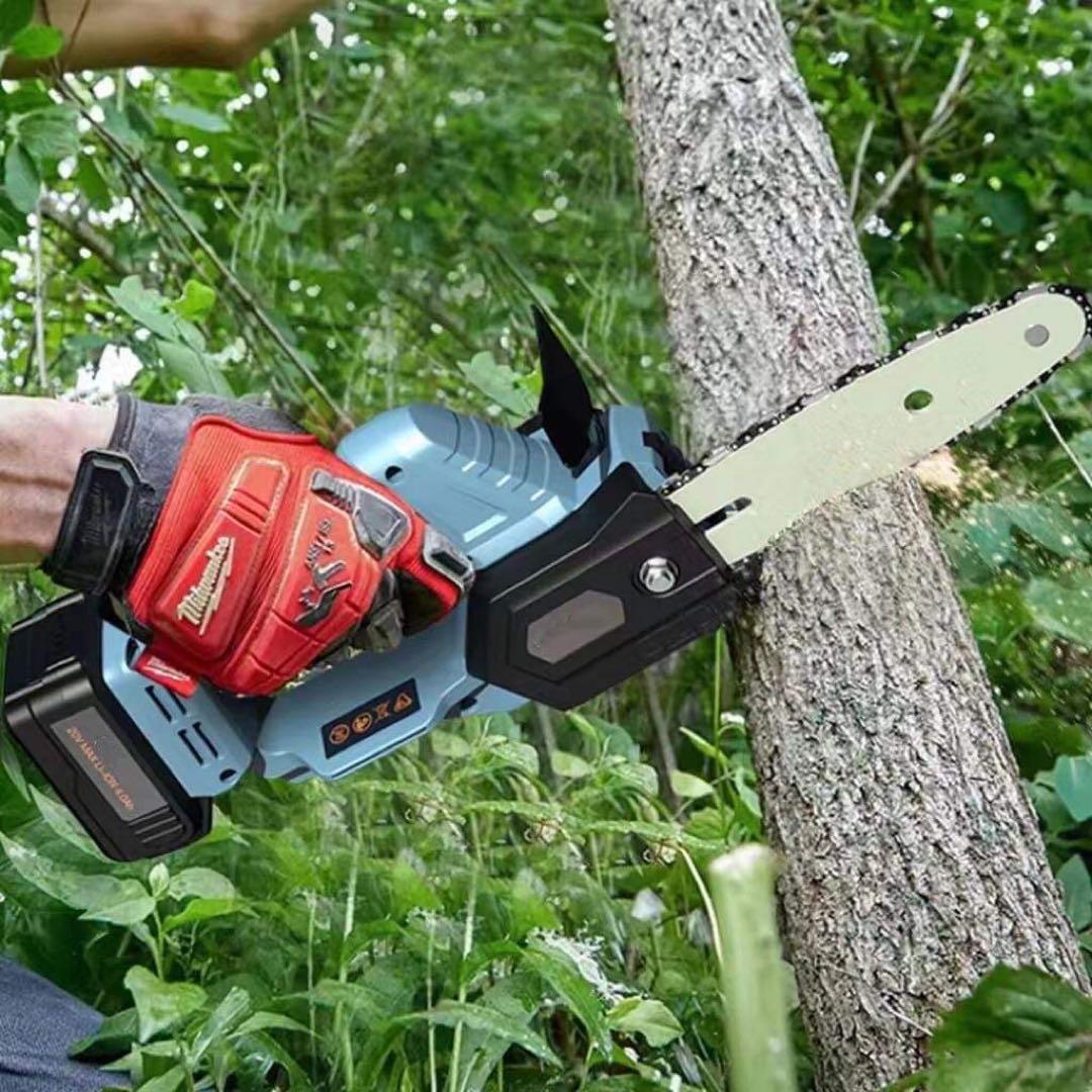 充電式チェーンソー 20V ガイドバー200mm 充電器付き