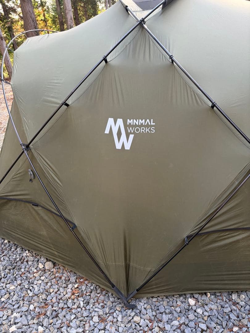 ミニマルワークス シェルターG／オリーブ／メッシュドア2枚 TPUドア1枚