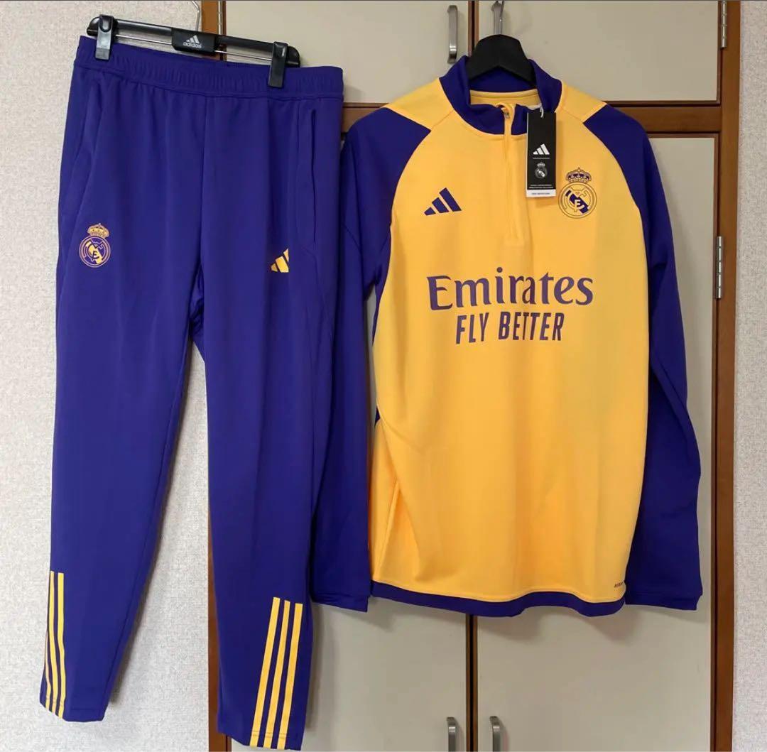 レアルマドリー　トレーニングウェア上下セット　フルスポンサー　日本XLサイズ