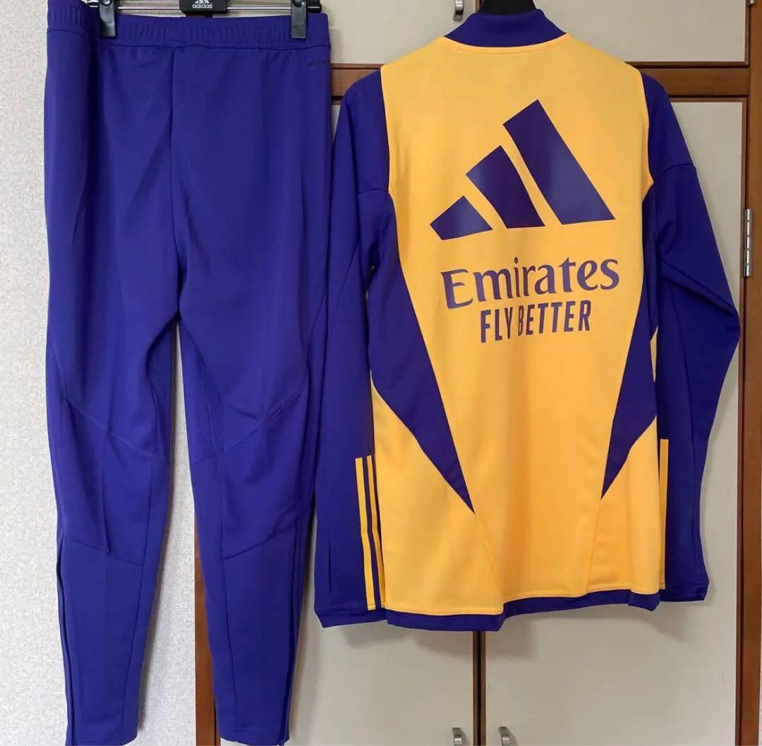 レアルマドリー　トレーニングウェア上下セット　フルスポンサー　日本XLサイズ