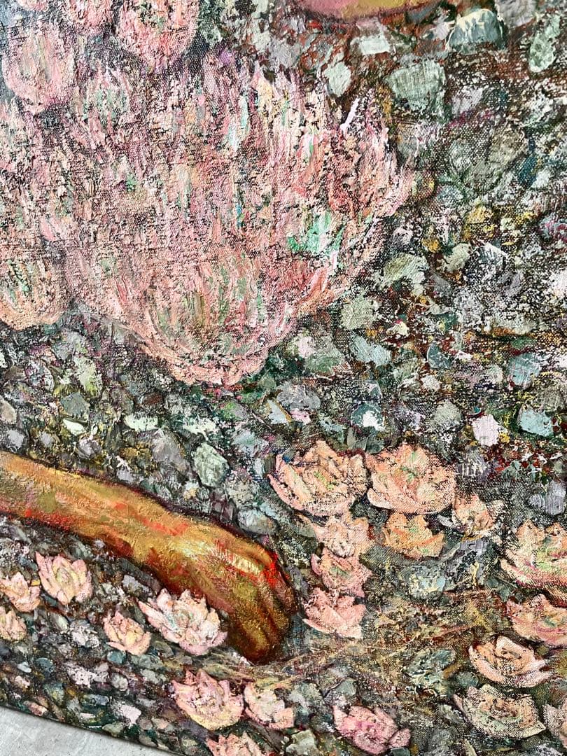 直接引取り限定6980円　91cm 117cm油絵　特大作品