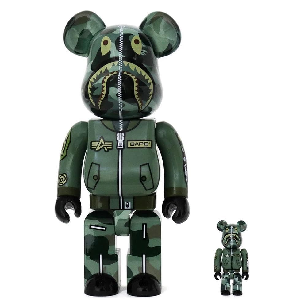 BE@RBRICK BAPE (R) × ALPHA 100％ & 400％