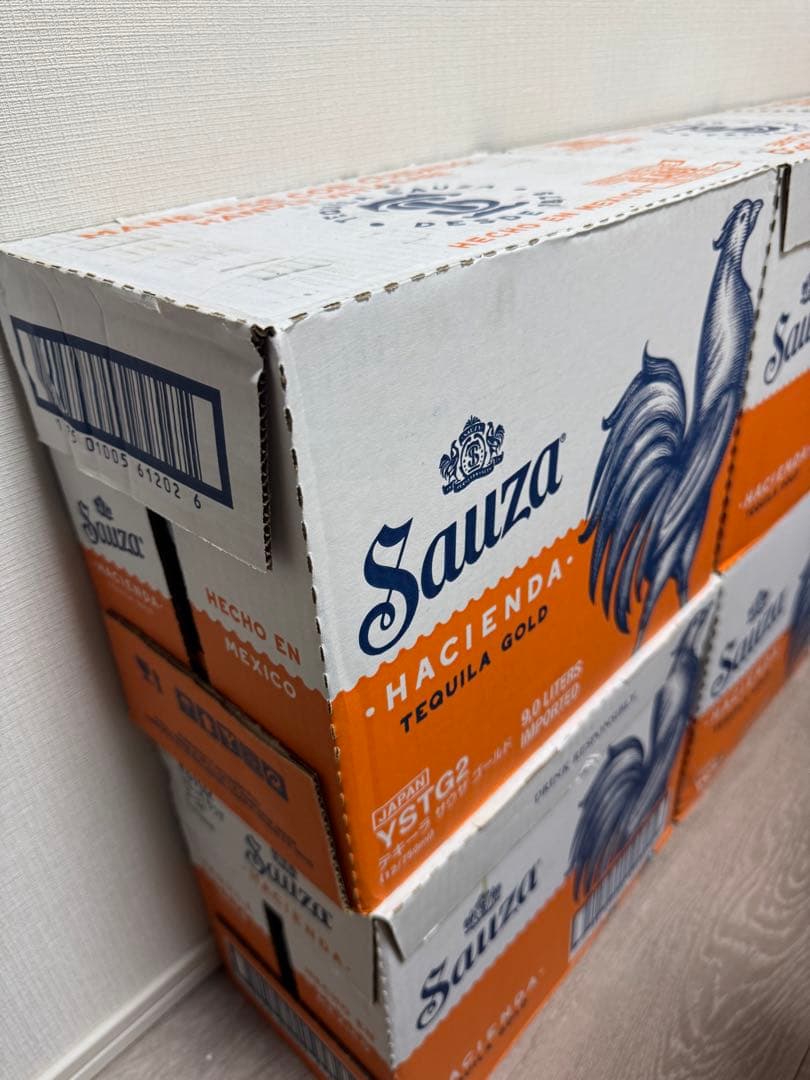 【新品ケース配送】　テキーラ12本セット　サウザゴールド750ml瓶