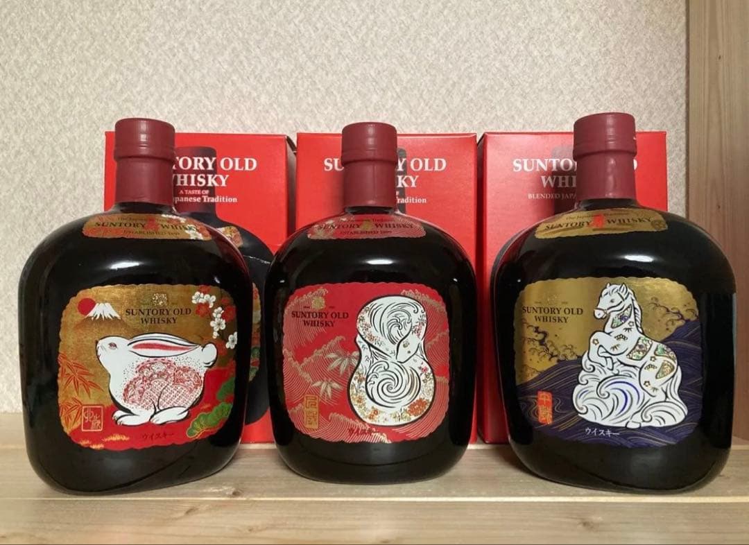 オールド干支ボトル【３本　兎・蛇・馬】