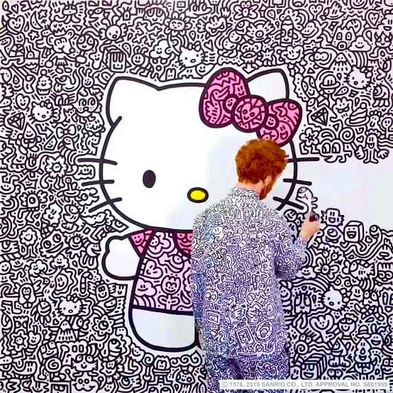 未使用・Mr.Doodle ミスタードゥードゥル『Big Kitty』サンリオ