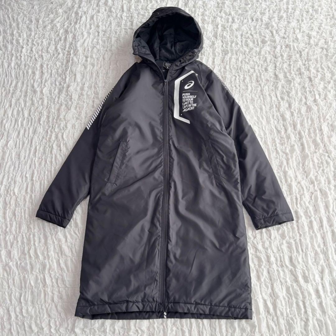 【新品未使用】 アシックス 現行モデル ベンチコート ロゴプリント