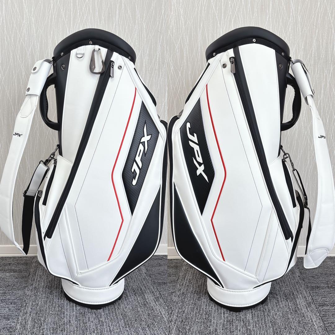 極美品❗️MIZUNO/ JPXアスリート 合成革製 迫力の9型キャディバッグ