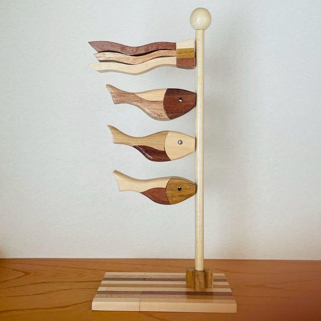 【一品物】寄せ木　鯉のぼりＢタイプ