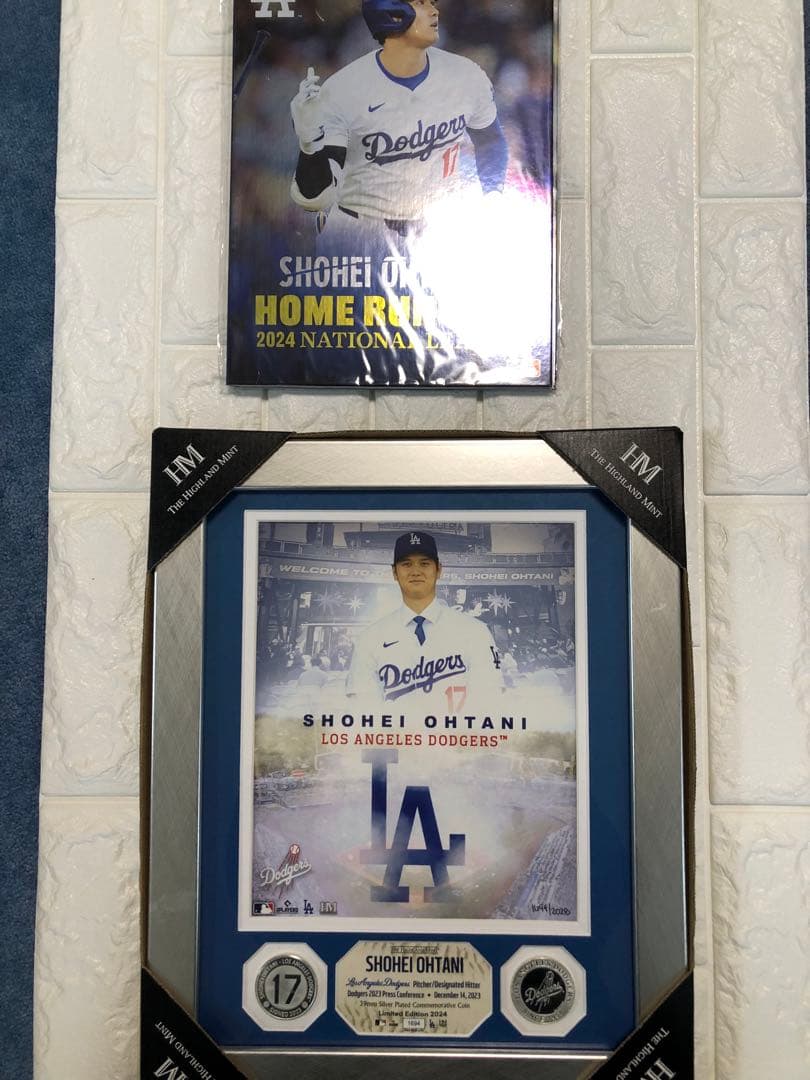 大谷翔平 ホームラン記念 フレーム付き