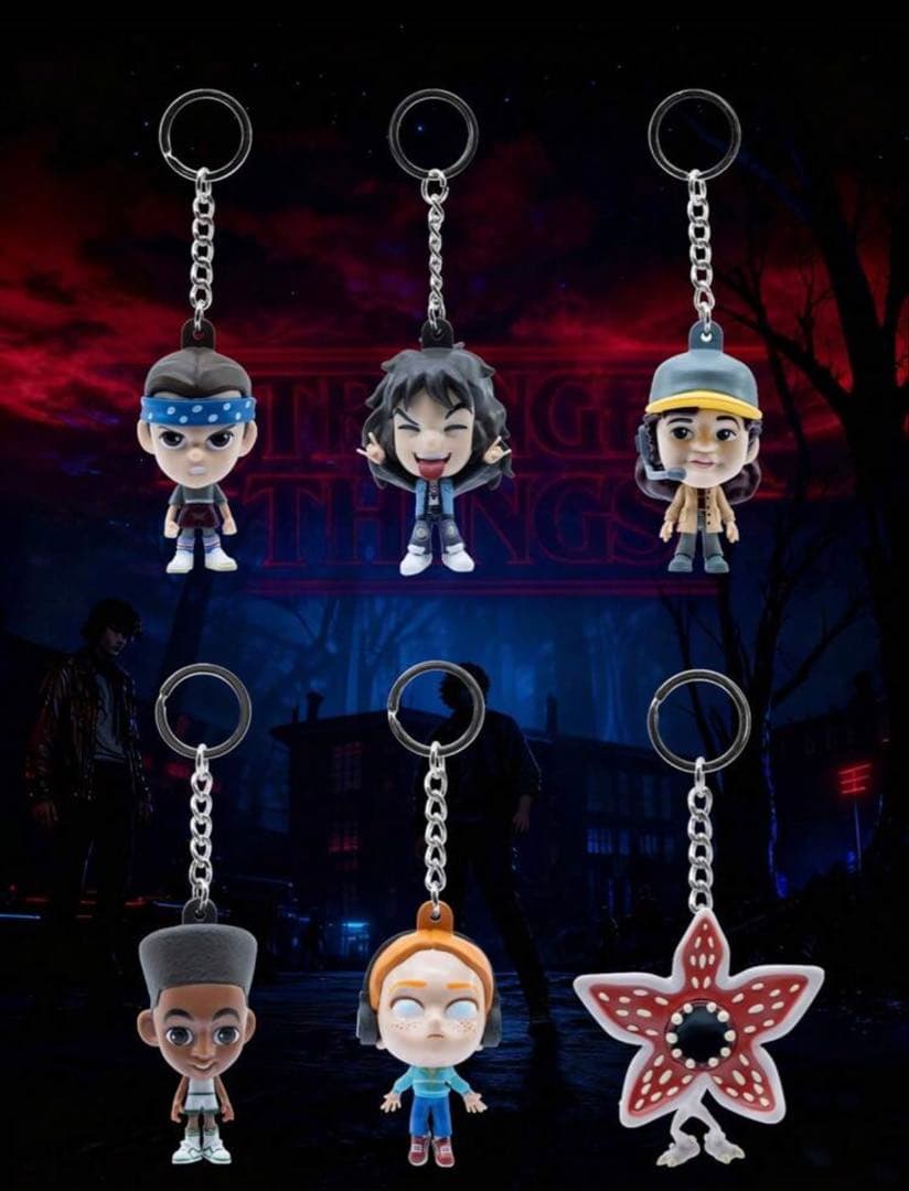 ちょこ⭐︎　ストレンジャー・シングス キーホルダー 7体 ルーカス2