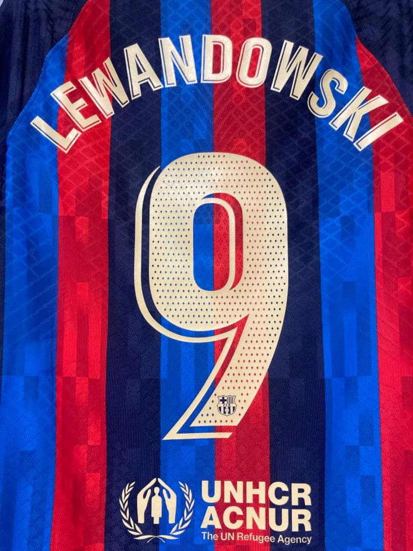 【正規品】レヴァンドフスキ　バルセロナ　22/23ホームオーセンティック