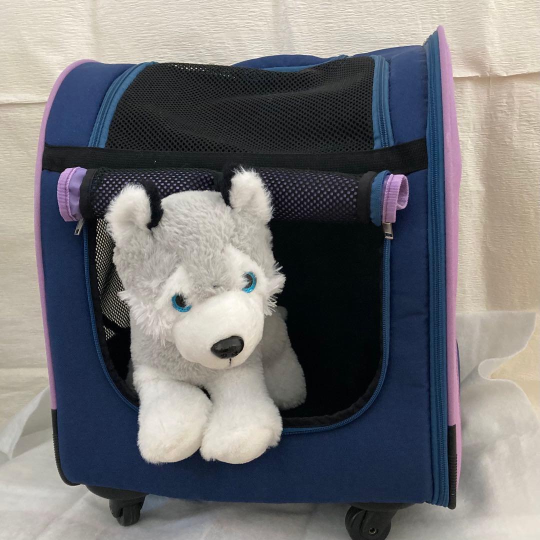 リッチェル　パラレルキャリー　ネイビー&パープル