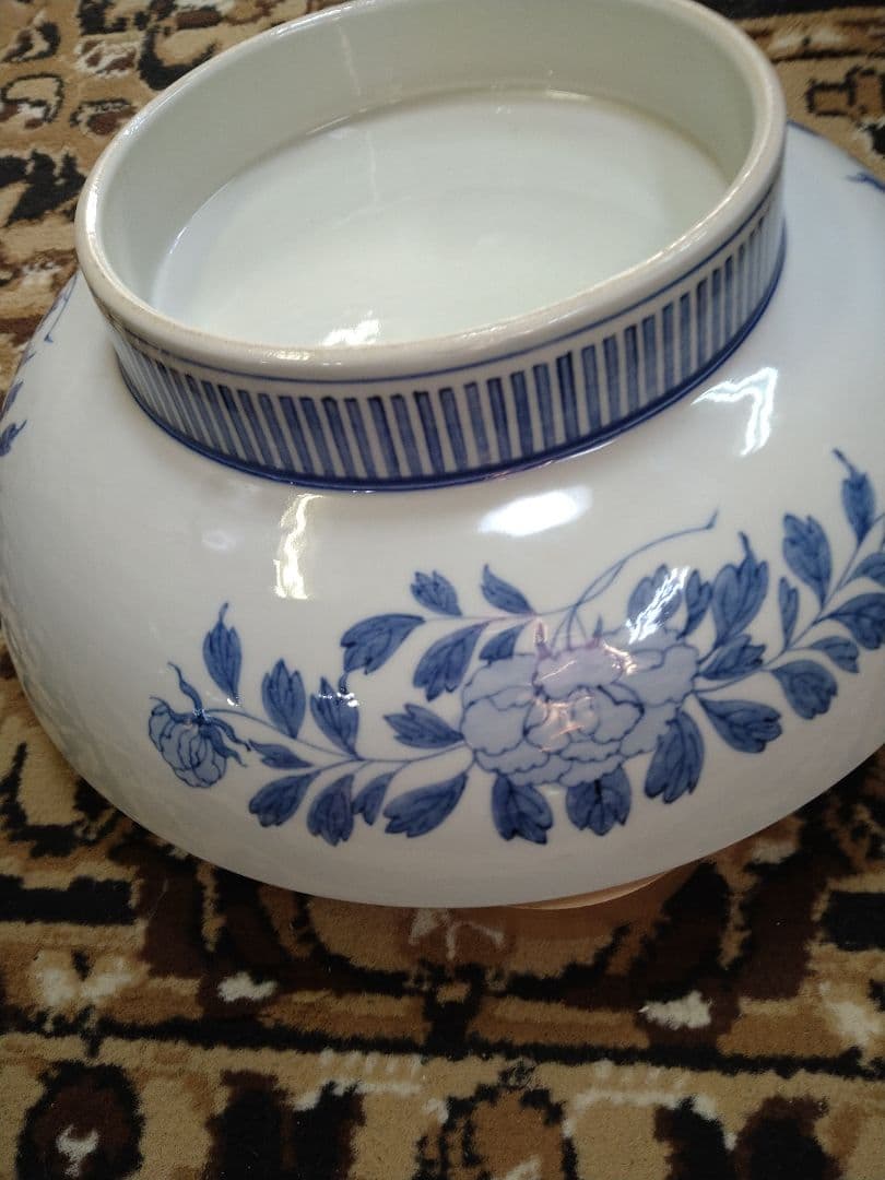 鍋島 尺皿 寿文様