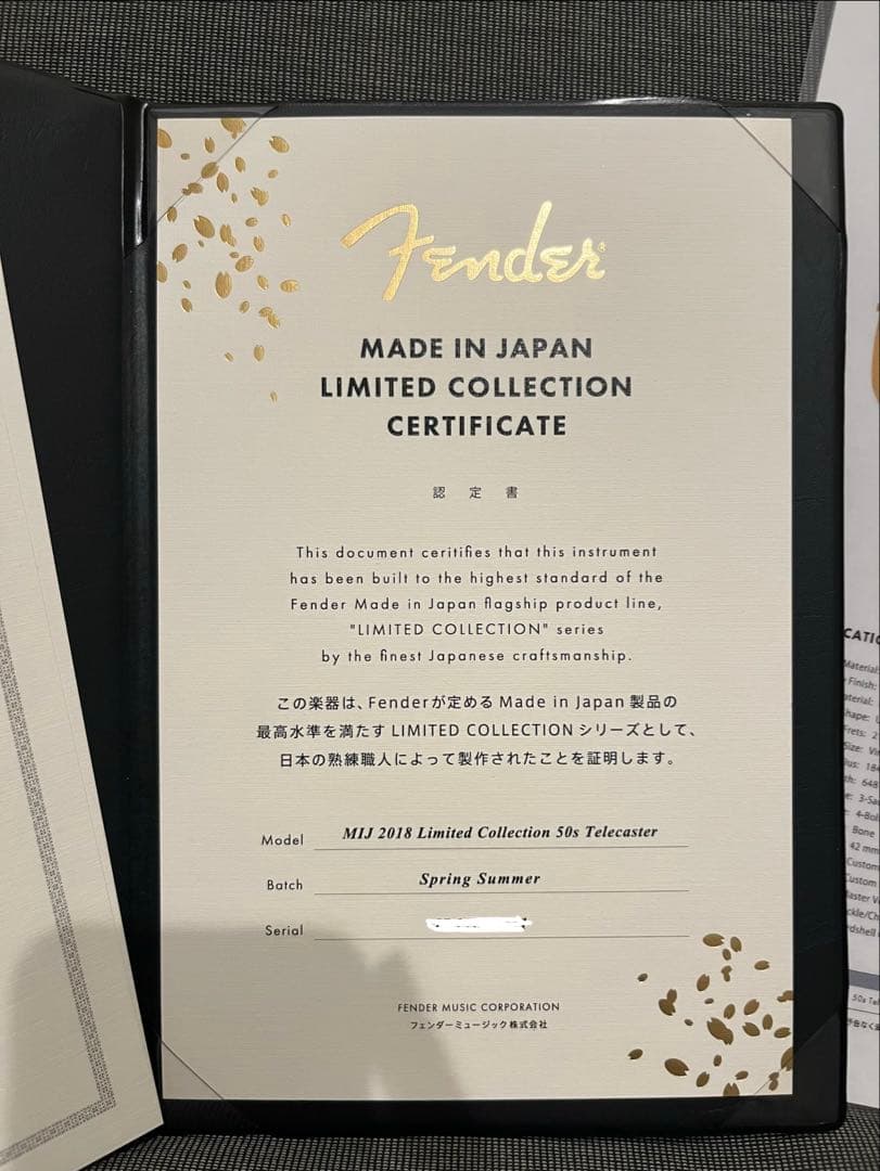ギター Fender JAPAN MIJ Limited Collection 2018