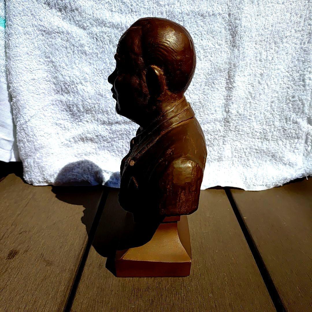 田中角栄 ブロンズ製胸像 約20cm