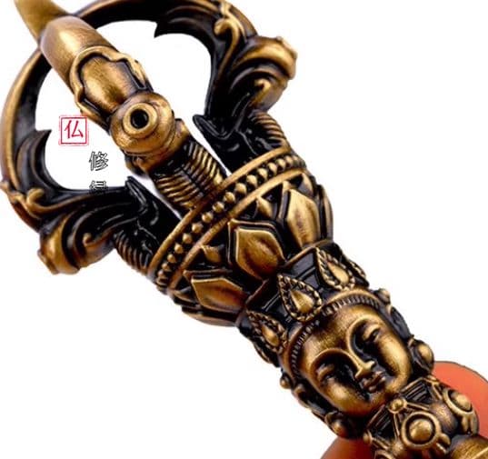 【修縁堂】真鍮製 チベット式 五鈷杵 法器法具