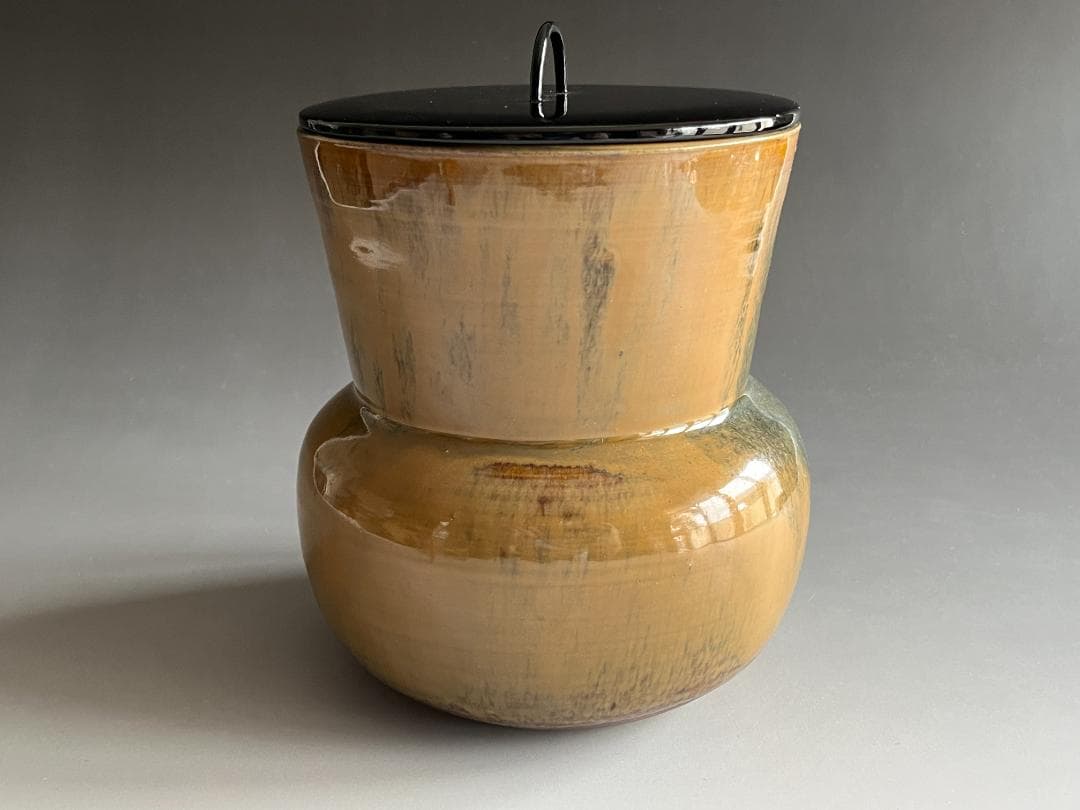 14代　亀井味楽　高取　鮟鱇水指　茶道具