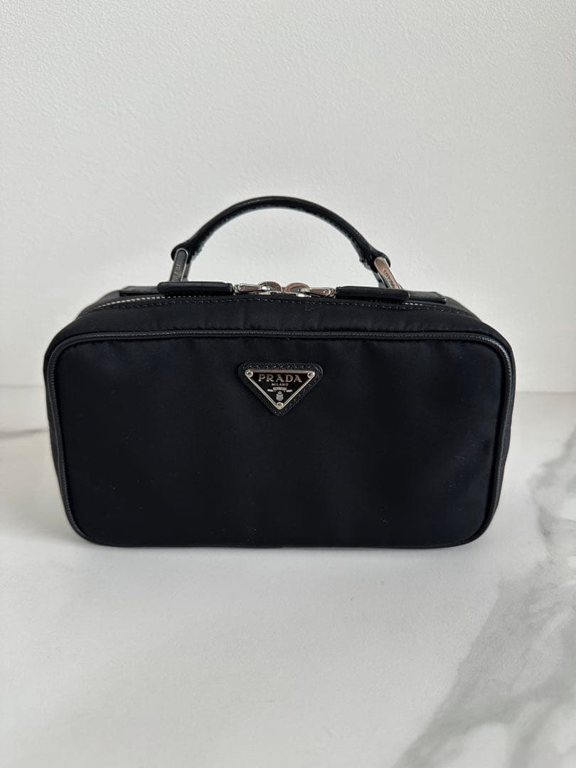 PRADA Re-Nylon サフィアーノレザー ハンドウエイト キャリーケース