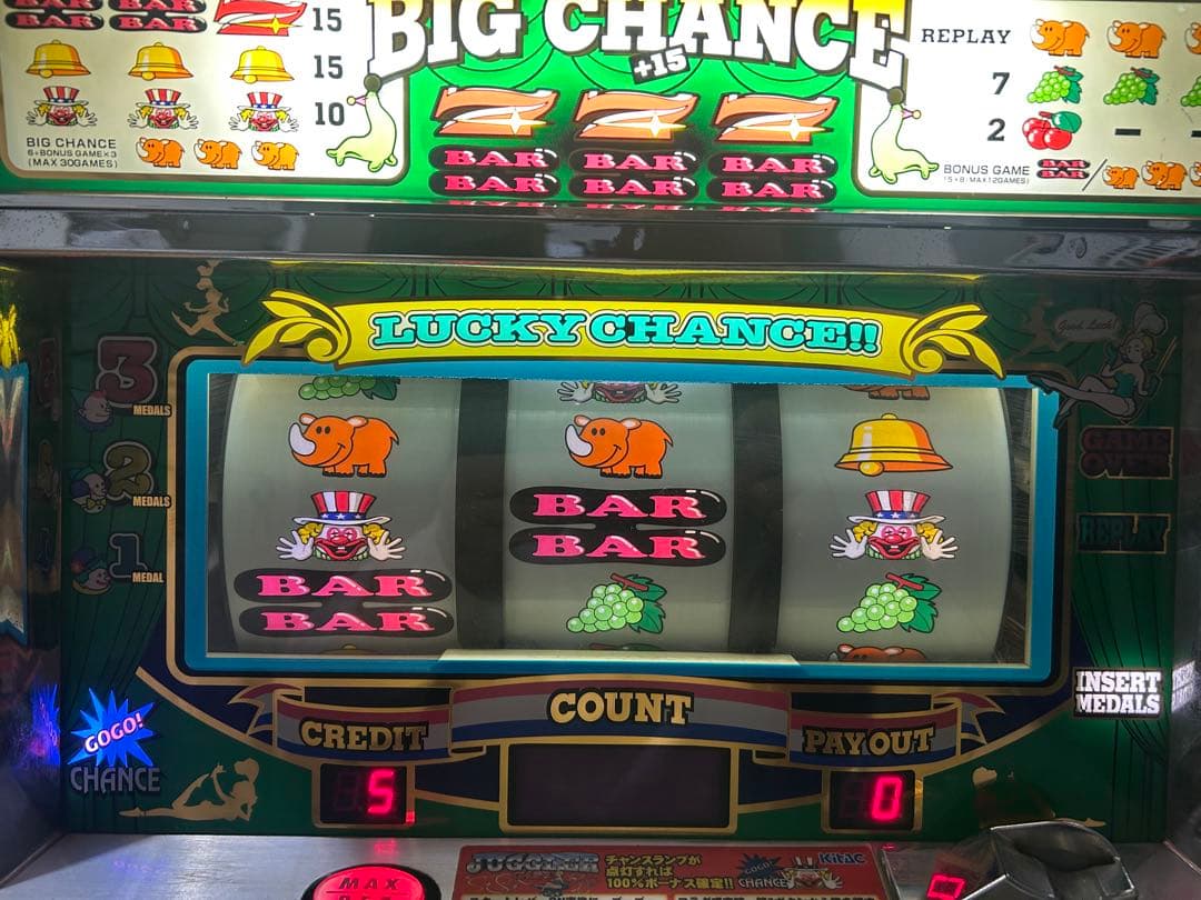 パチスロ実機　ジャグラーガール