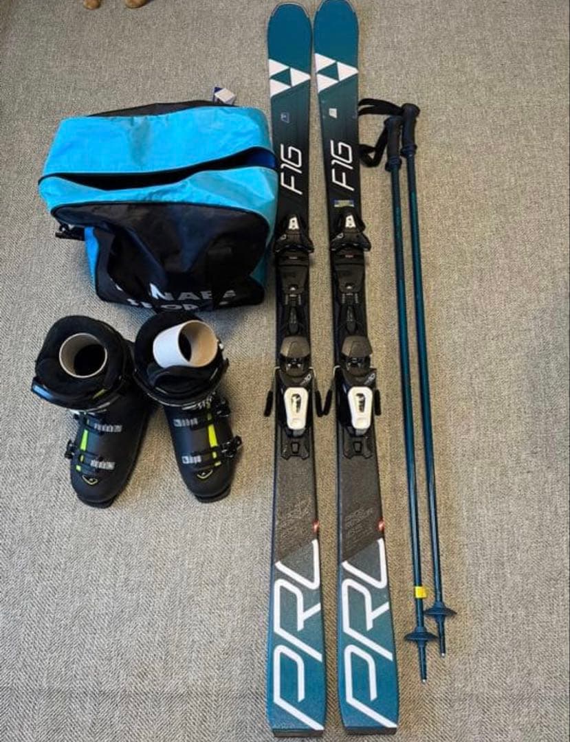 【初中級者用】スキーセット FISCHER板165cm HEAD靴26.5cm