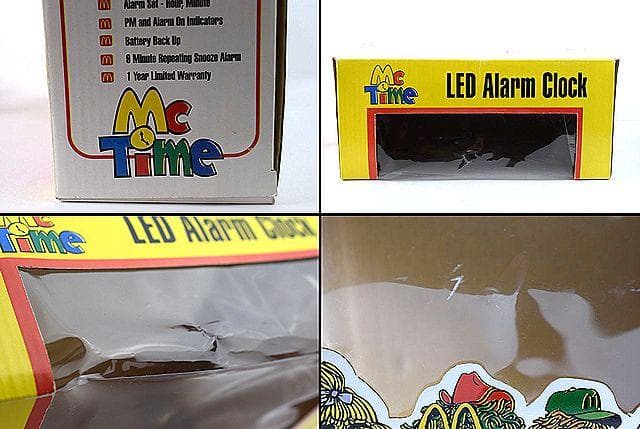 レア 90’s McDonald マクドナルド ビンテージ マックタイム 時計
