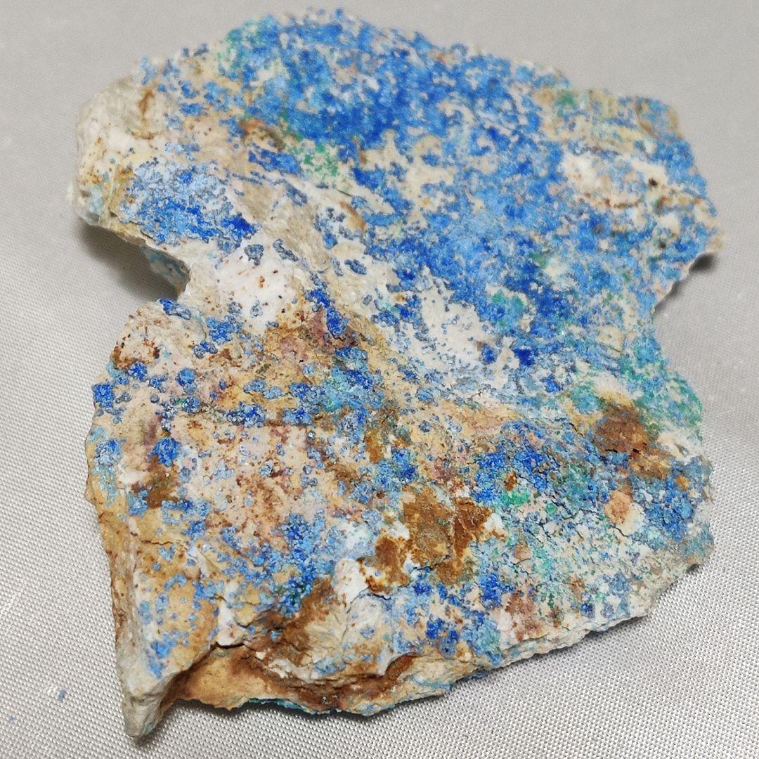 パワーストーン　天然石　原石　シアノトリカイト(青針銅鉱)　53g　No.979