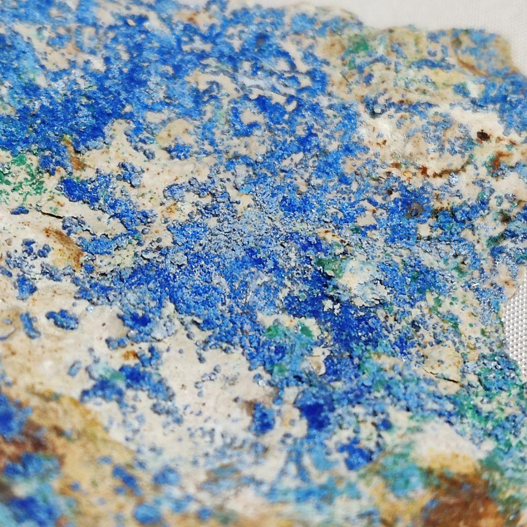 パワーストーン　天然石　原石　シアノトリカイト(青針銅鉱)　53g　No.979