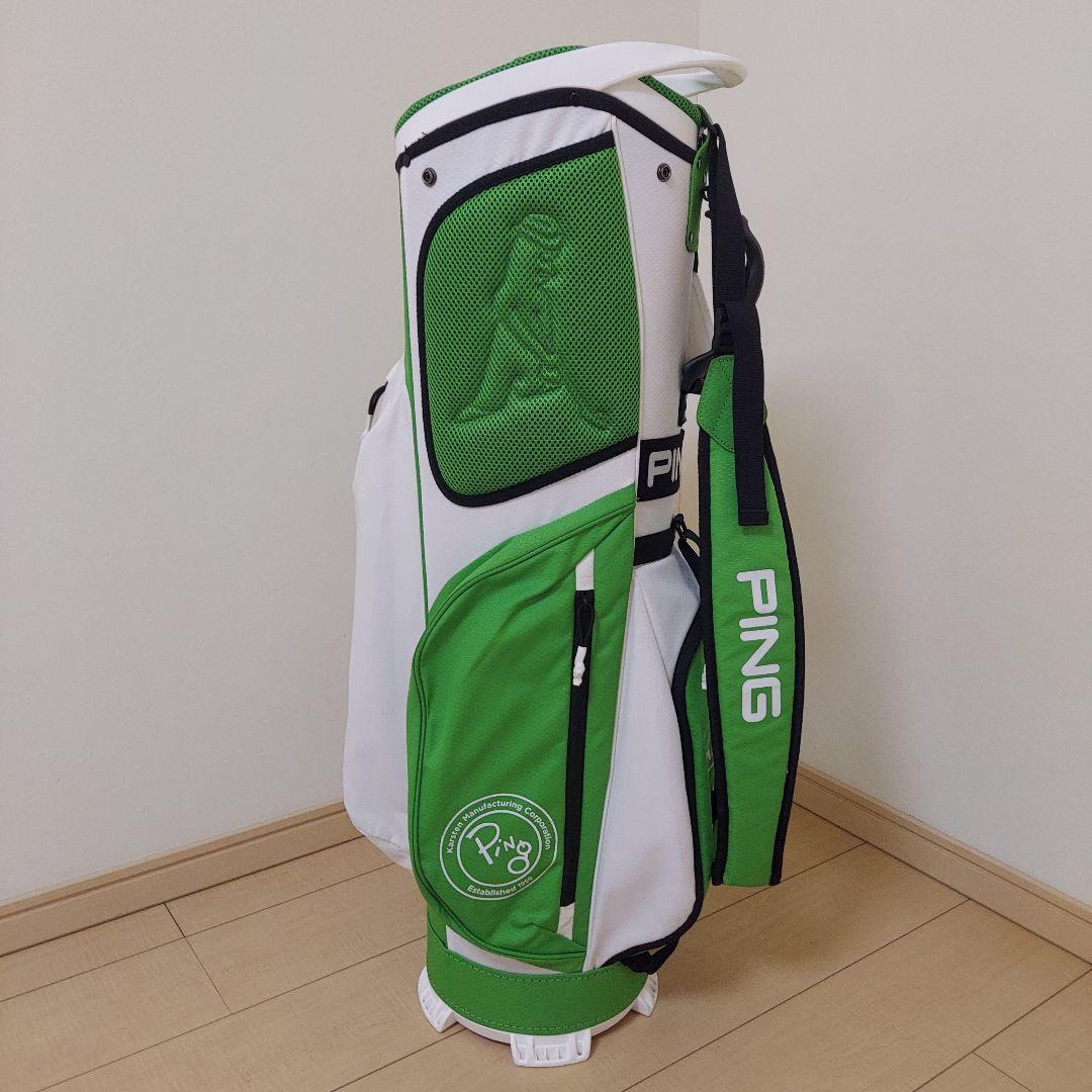 PING ピン キャディバッグ 軽量 グリーン/ホワイト ★美品