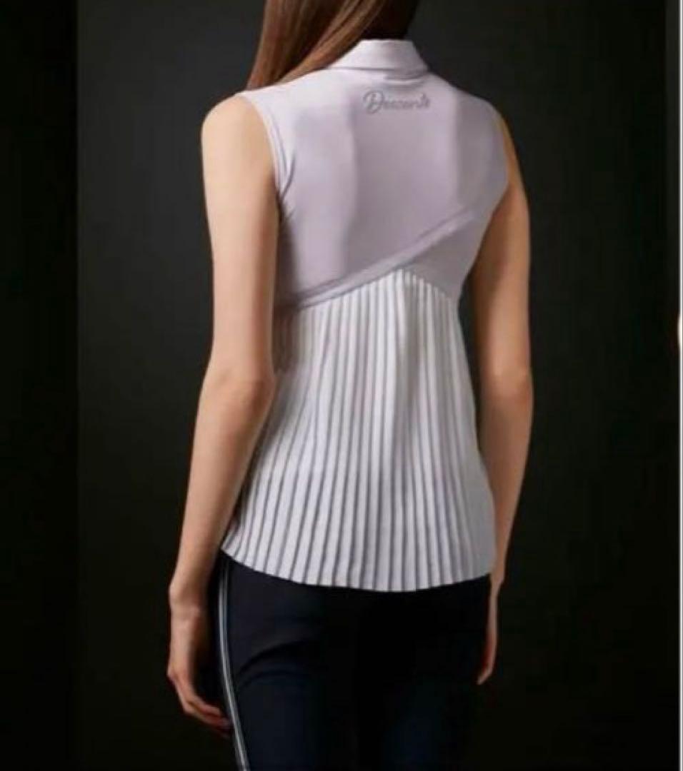 デサントゴルフ ノースリーブ シャツ プリーツ レディースLサイズ　未使用