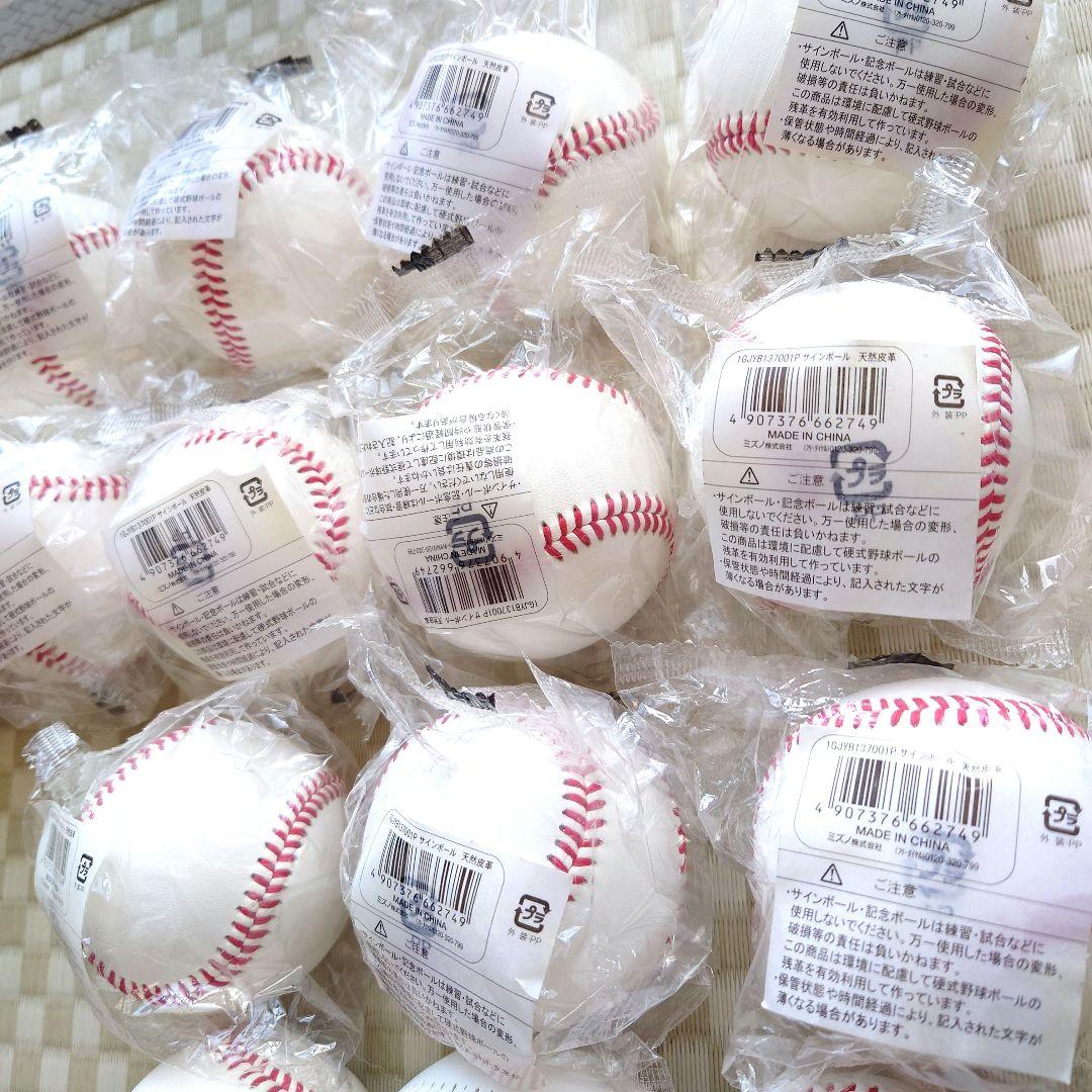 ミズノ　天然皮革 サインボール 16個セット