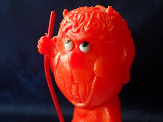 【1971年】ヴィンテージ レッドデビル メッセージドール アメリカ製 悪魔鬼