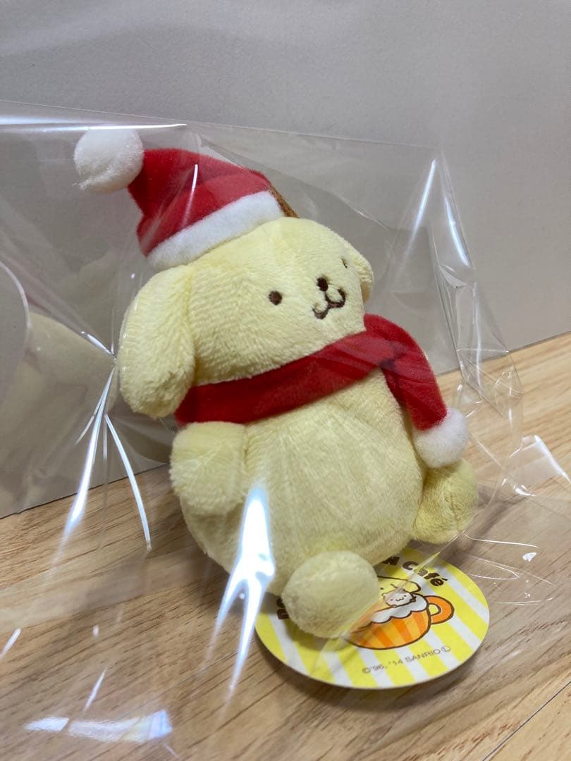 ポムポムプリン マスコットぬいぐるみ ポムポムプリンカフェ クリスマス マフラー