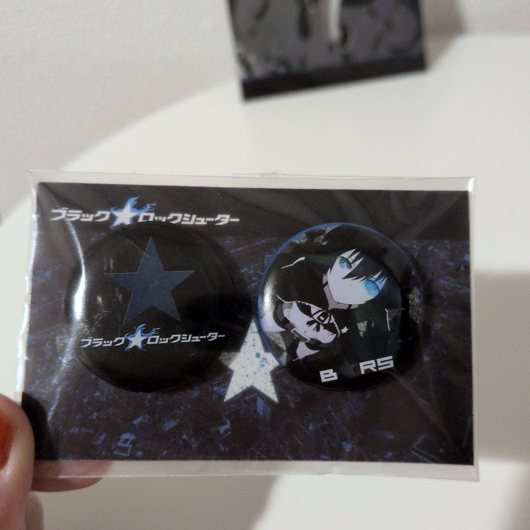 か*う様 ブラック★ロックシューター バッジ 2個　ポストカードセット