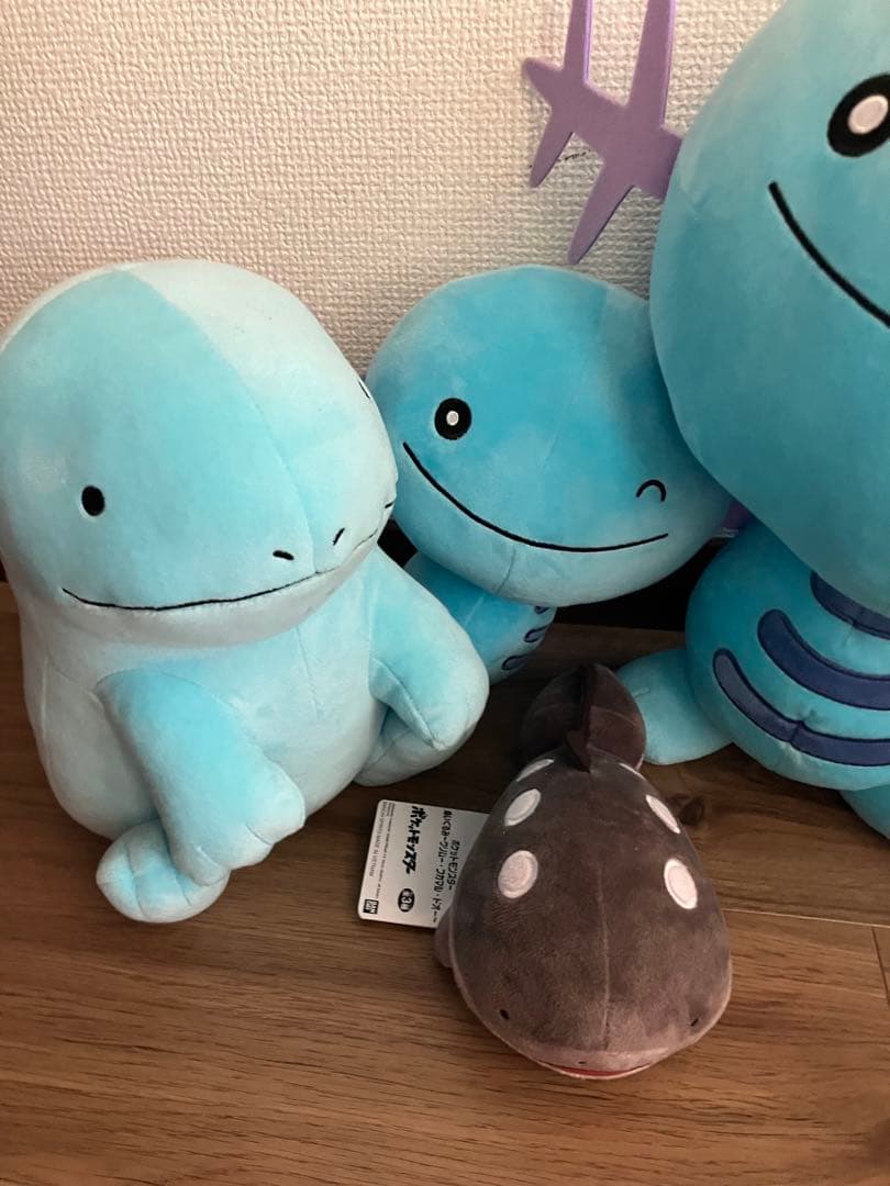 ふわふわ抱きぬいぐるみ ヌオー・2枚目以降プライズウパードオーホゲータセット