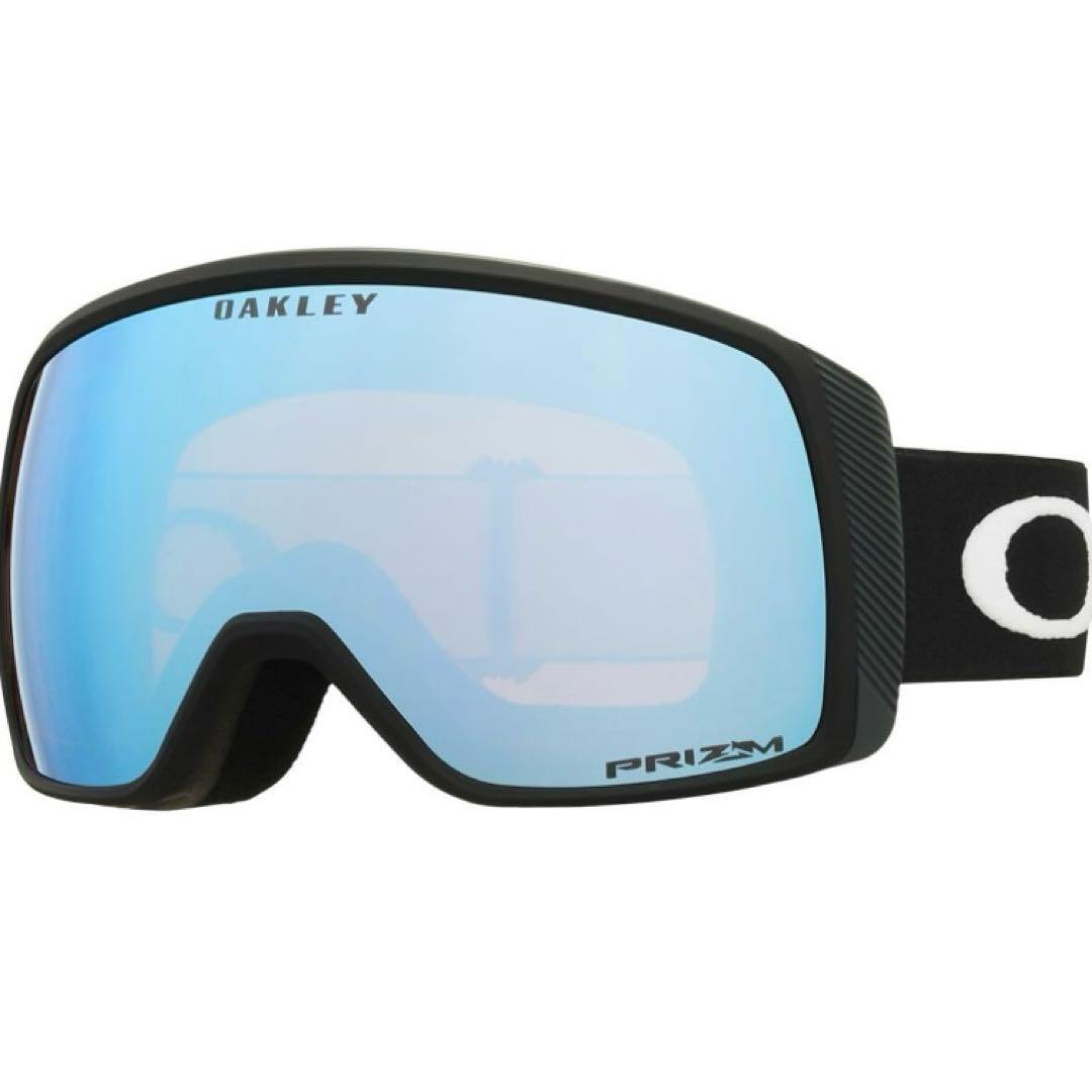 オークリー スノーボードゴーグル　フライトトラッカー 青 ミラー レンズ