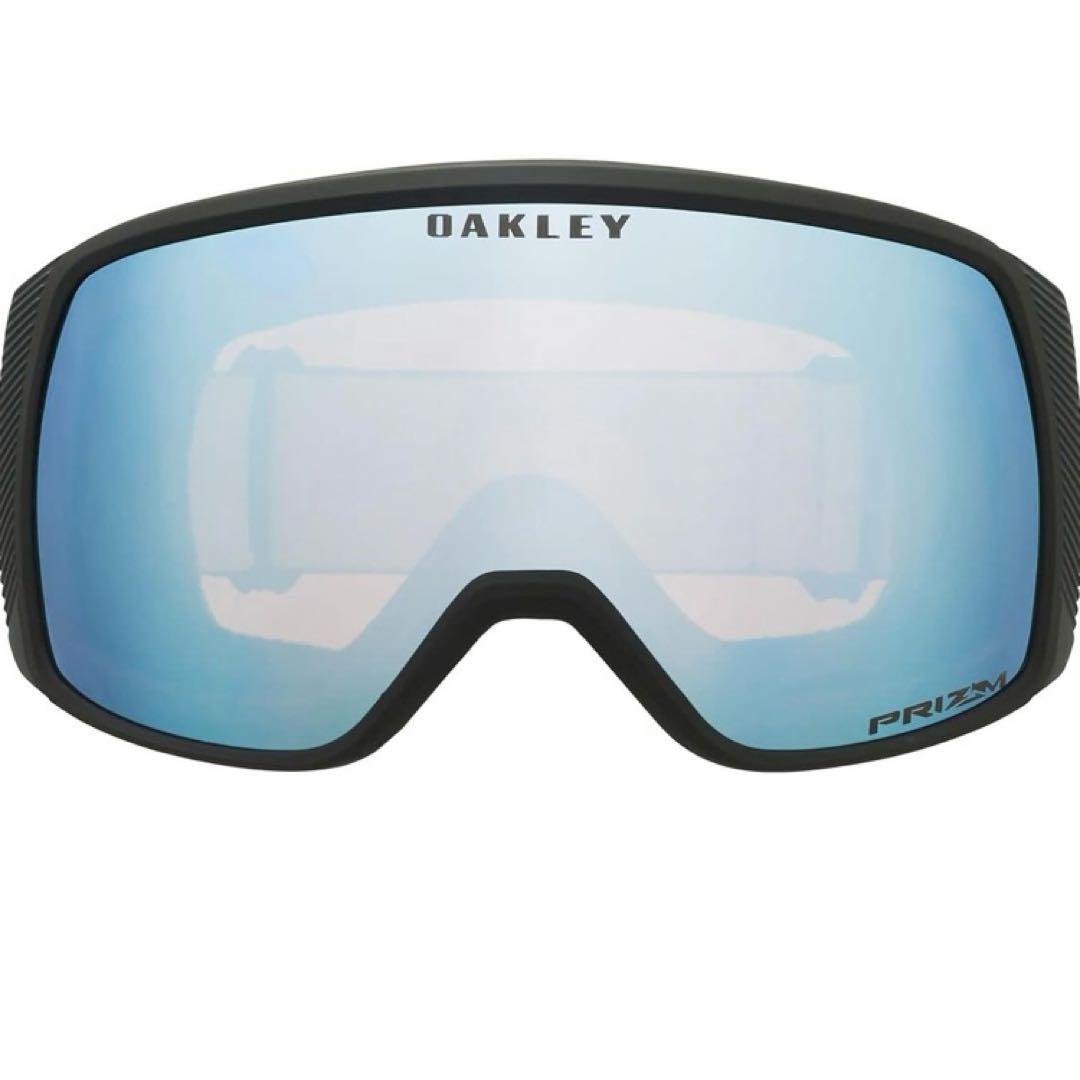 オークリー スノーボードゴーグル　フライトトラッカー 青 ミラー レンズ