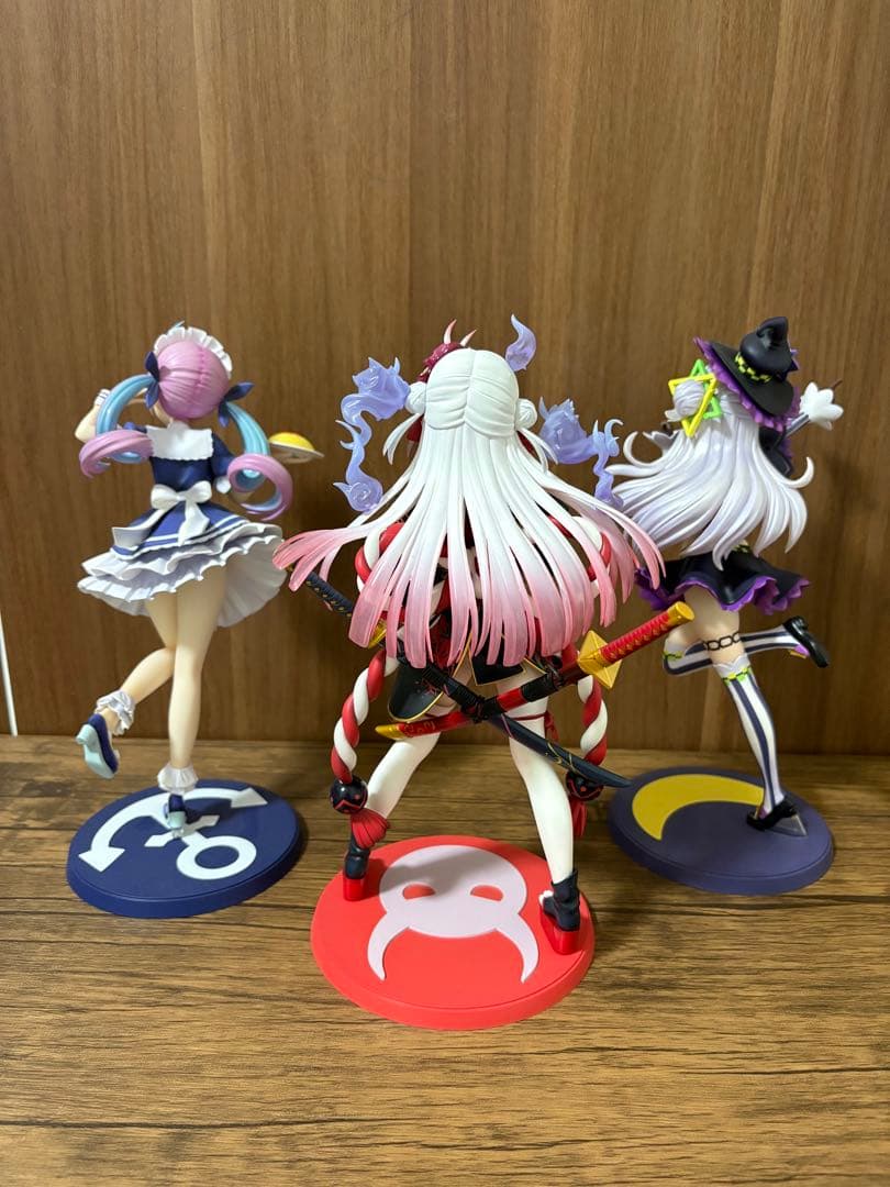 ホロライブ 百鬼あやめ 湊あくあ 紫咲シオン スケールフィギュア 特典パーツ付き