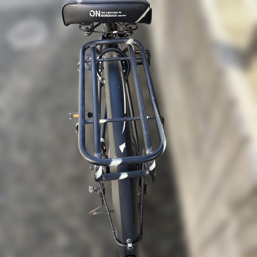 ブラック 自転車 前面バスケット付き