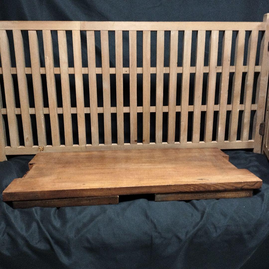 結界 欅 無垢材 折りたたみ机 古道具 骨董